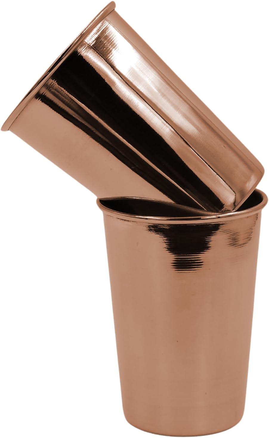 Elevate Your Hydration with Our Handmade Copper Cups Set of 2 - 10.14 Oz (300 Ml) - Enjoy Health Benefits of Pure Copper Drinking Tumblers!