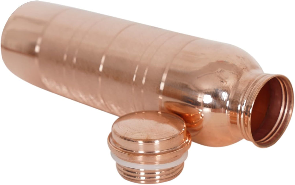 Elevate Your Hydration with the Leak-Proof 34 Oz Pure Copper Water Bottle - Handcrafted for Wellness