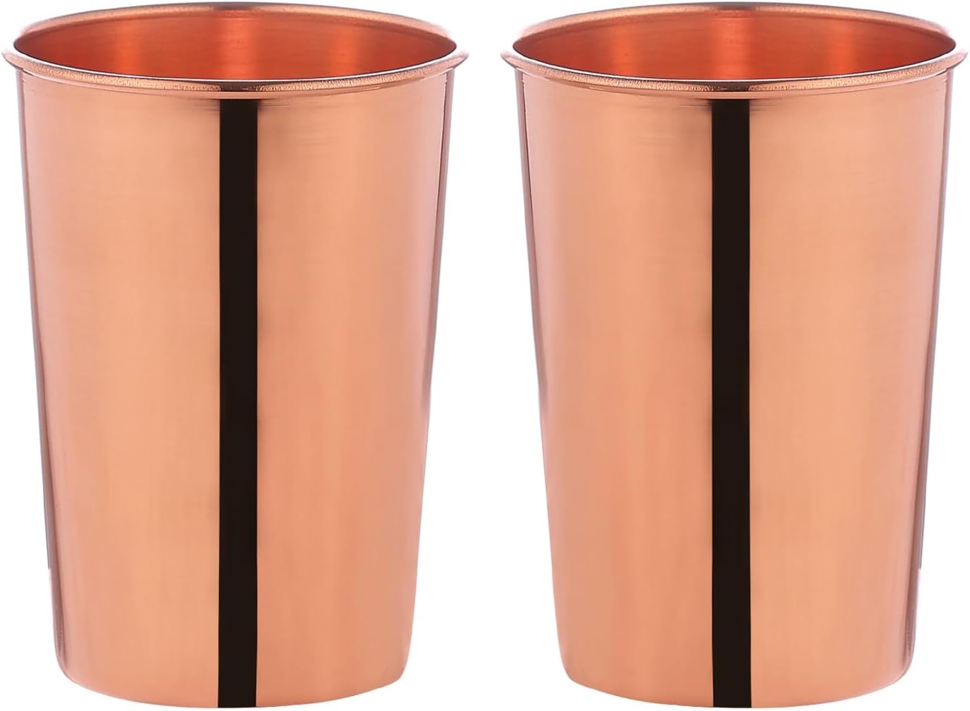 Elevate Your Hydration with Our Handmade Copper Cups Set of 2 - 10.14 Oz (300 Ml) - Enjoy Health Benefits of Pure Copper Drinking Tumblers!