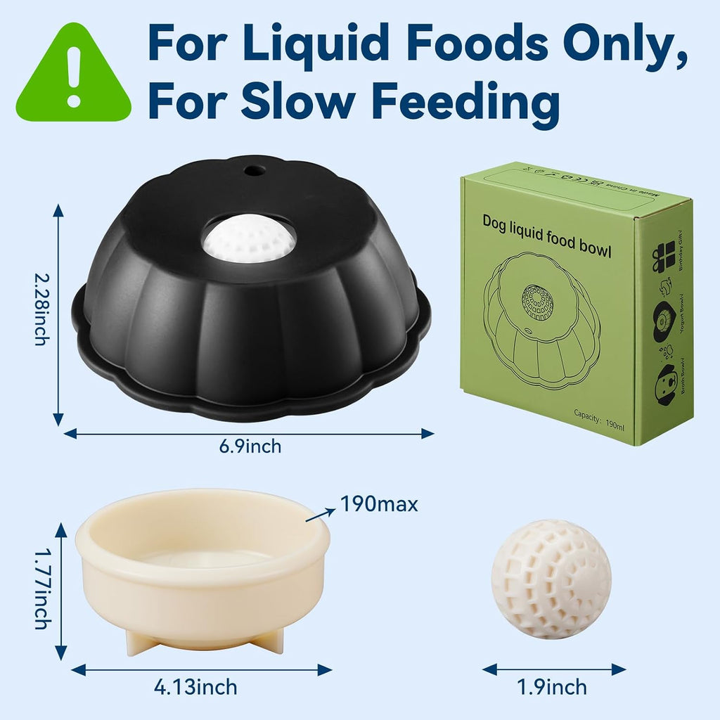 Transform Mealtime with Our Interactive Slow Feeder Dog Bowl - Perfect for Liquid Treats, Anxiety Relief, and Healthy Eating for All Breeds!