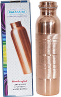 Elevate Your Hydration with the Leak-Proof 34 Oz Pure Copper Water Bottle - Handcrafted for Wellness