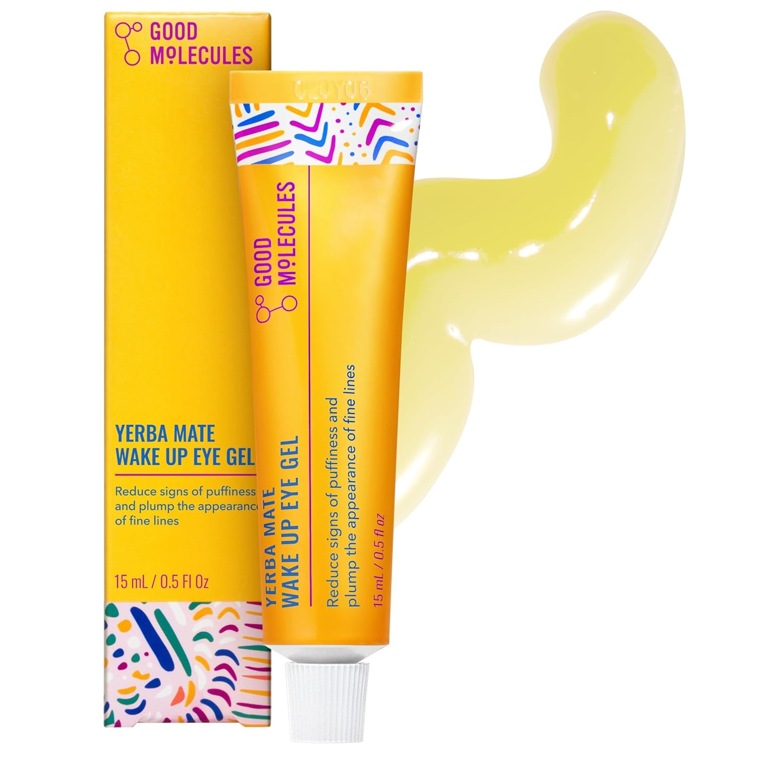 Revitalize Your Look with Yerba Mate Wake Up Eye Gel - Hydrating Cream to Combat Dark Circles and Puffiness with Hyaluronic Acid and Caffeine