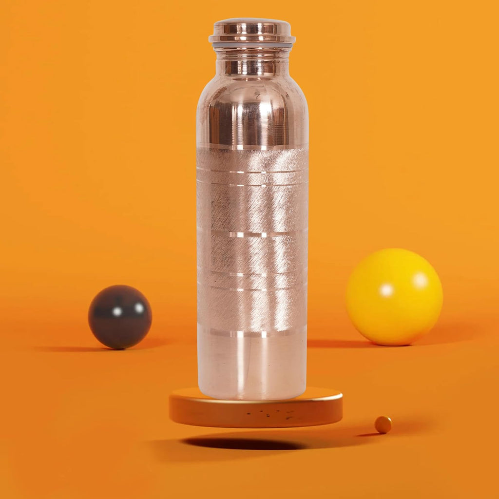 Elevate Your Hydration with the Leak-Proof 34 Oz Pure Copper Water Bottle - Handcrafted for Wellness