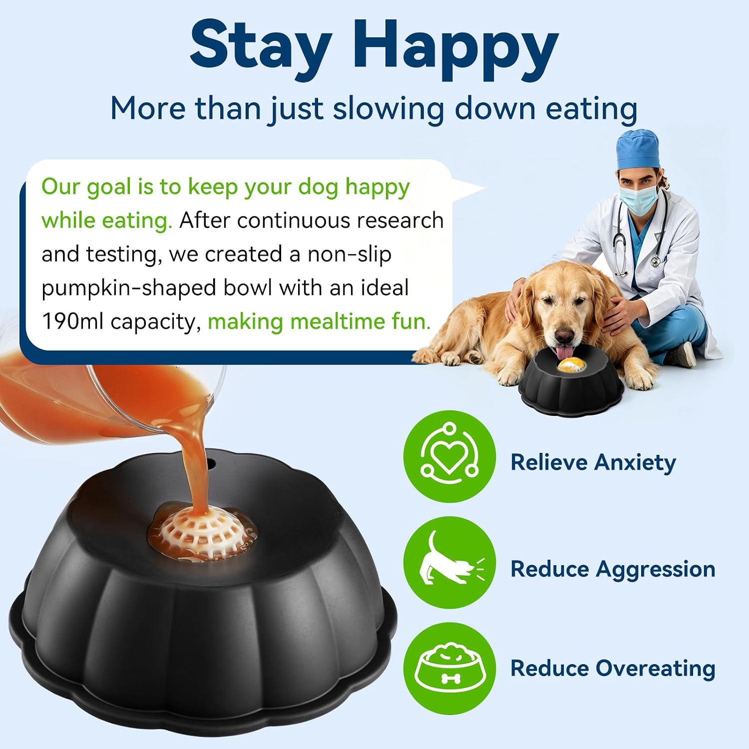 Transform Mealtime with Our Interactive Slow Feeder Dog Bowl - Perfect for Liquid Treats, Anxiety Relief, and Healthy Eating for All Breeds!