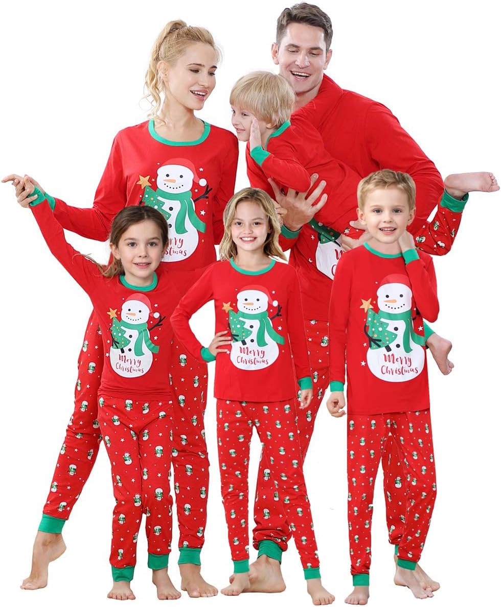 Cozy and Festive Family Pajamas for Christmas, Halloween, Thanksgiving, and Hanukkah - 100% Cotton Matching PJs for Everyone!