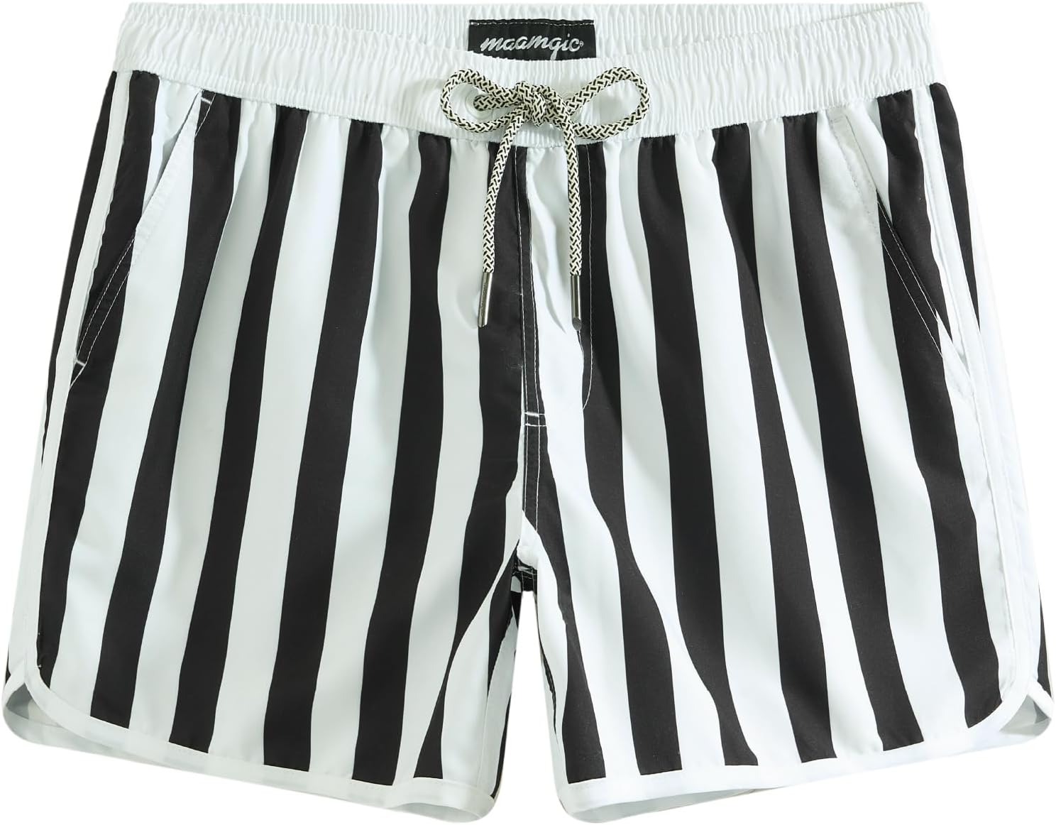 Stylish Vintage 80s & 90s Inspired Men's Swim Trunks with Quick-Dry Mesh Lining - Perfect for Summer Fun!