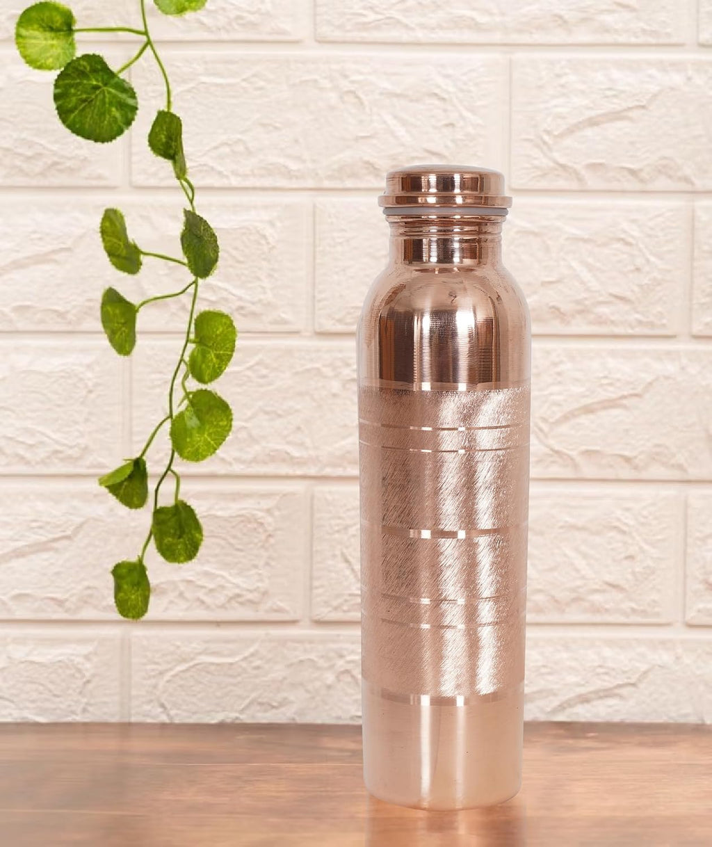 Elevate Your Hydration with the Leak-Proof 34 Oz Pure Copper Water Bottle - Handcrafted for Wellness