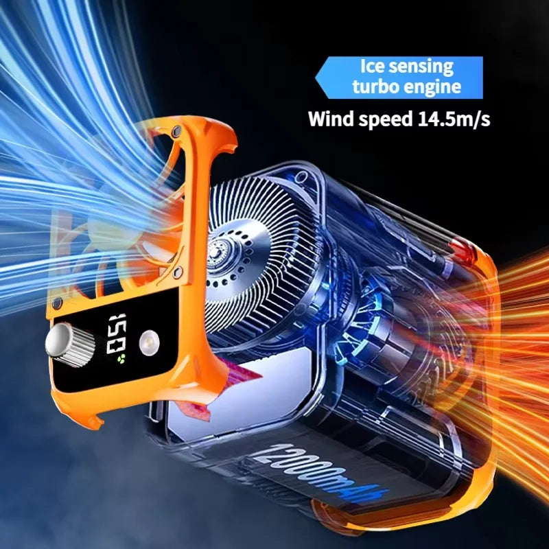Experience Ultimate Comfort with Our High-Speed Waist Hanging Cooling Fan - USB Rechargeable 12000mAh Portable Personal Fan with 150 Adjustable Levels for Outdoor Adventures & Travel