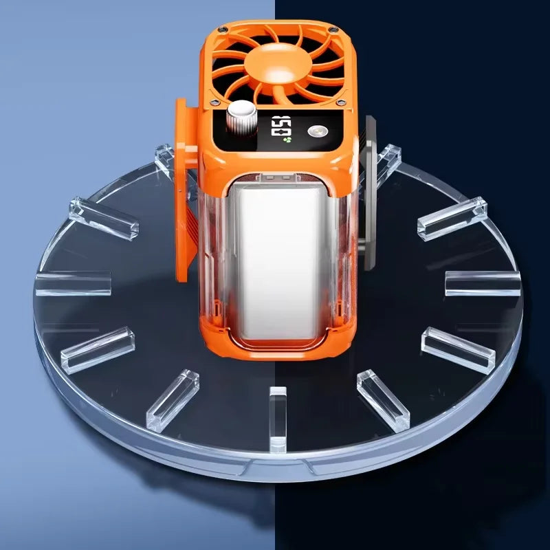 Experience Ultimate Comfort with Our High-Speed Waist Hanging Cooling Fan - USB Rechargeable 12000mAh Portable Personal Fan with 150 Adjustable Levels for Outdoor Adventures & Travel