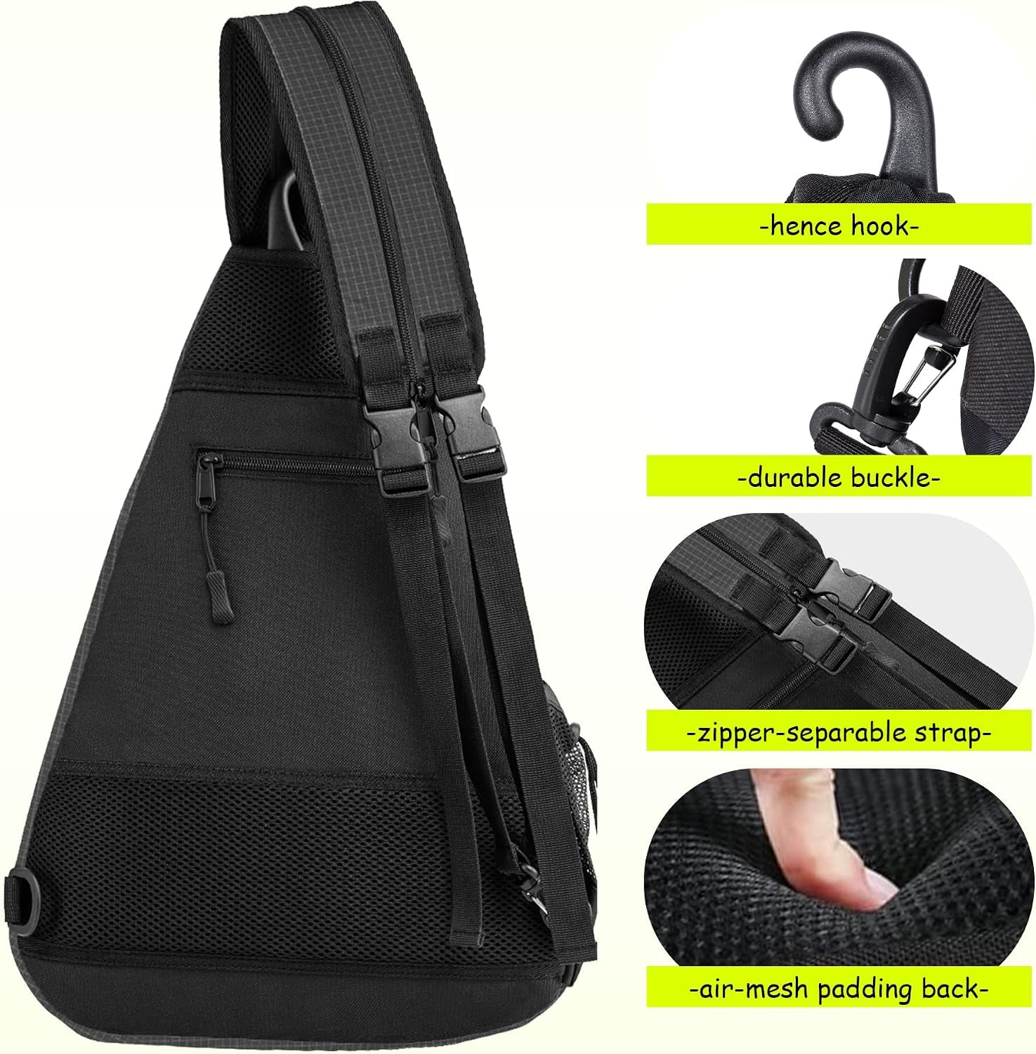 Himal Pickleball Bag Adjustable, Pickleball Backpack with Water Bottle Holder for Men and Women (Black)