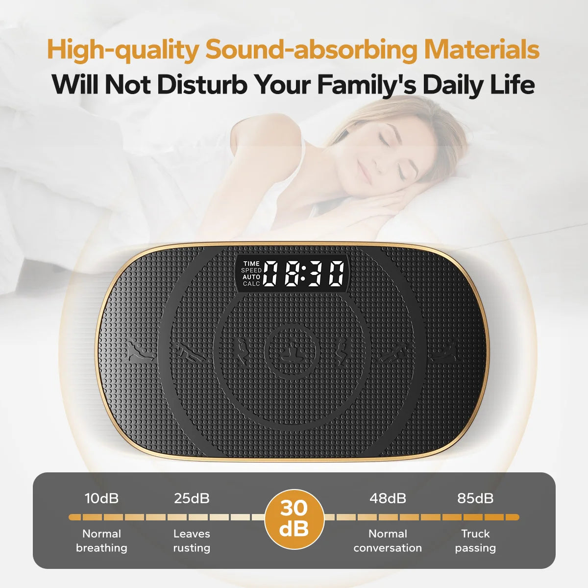 Vibration Plate Exercise Machine Whole Body Workout Power Vibrate Fitness Platform Vibration Weight Loss&Shaping