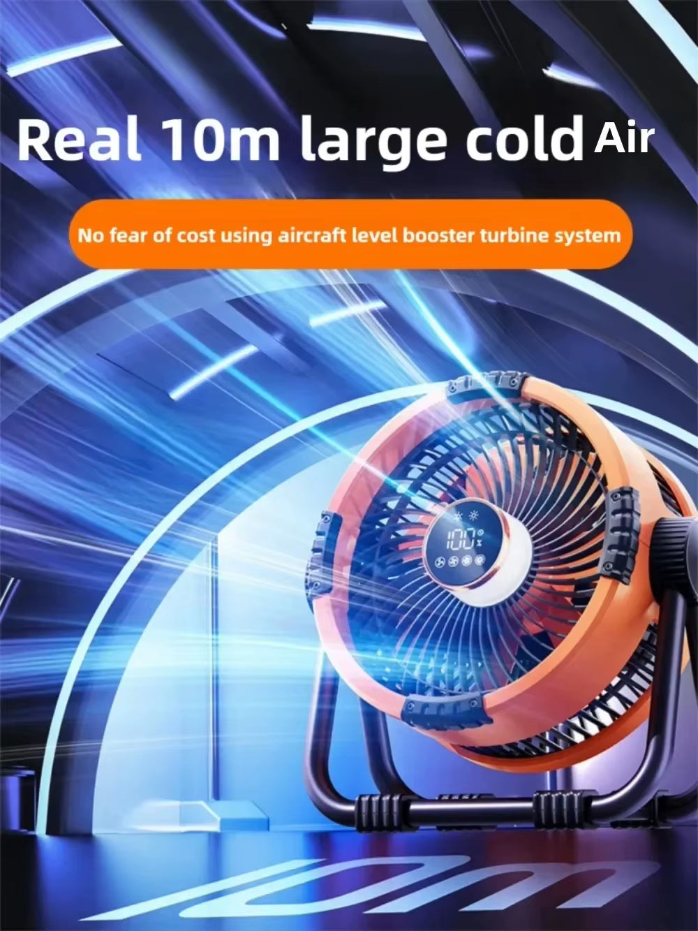 Multifunctional Outdoor Camping Fan Light Rechargeable Ceiling Fan with 3-Speed Night Light and Power Bank Portable Fan