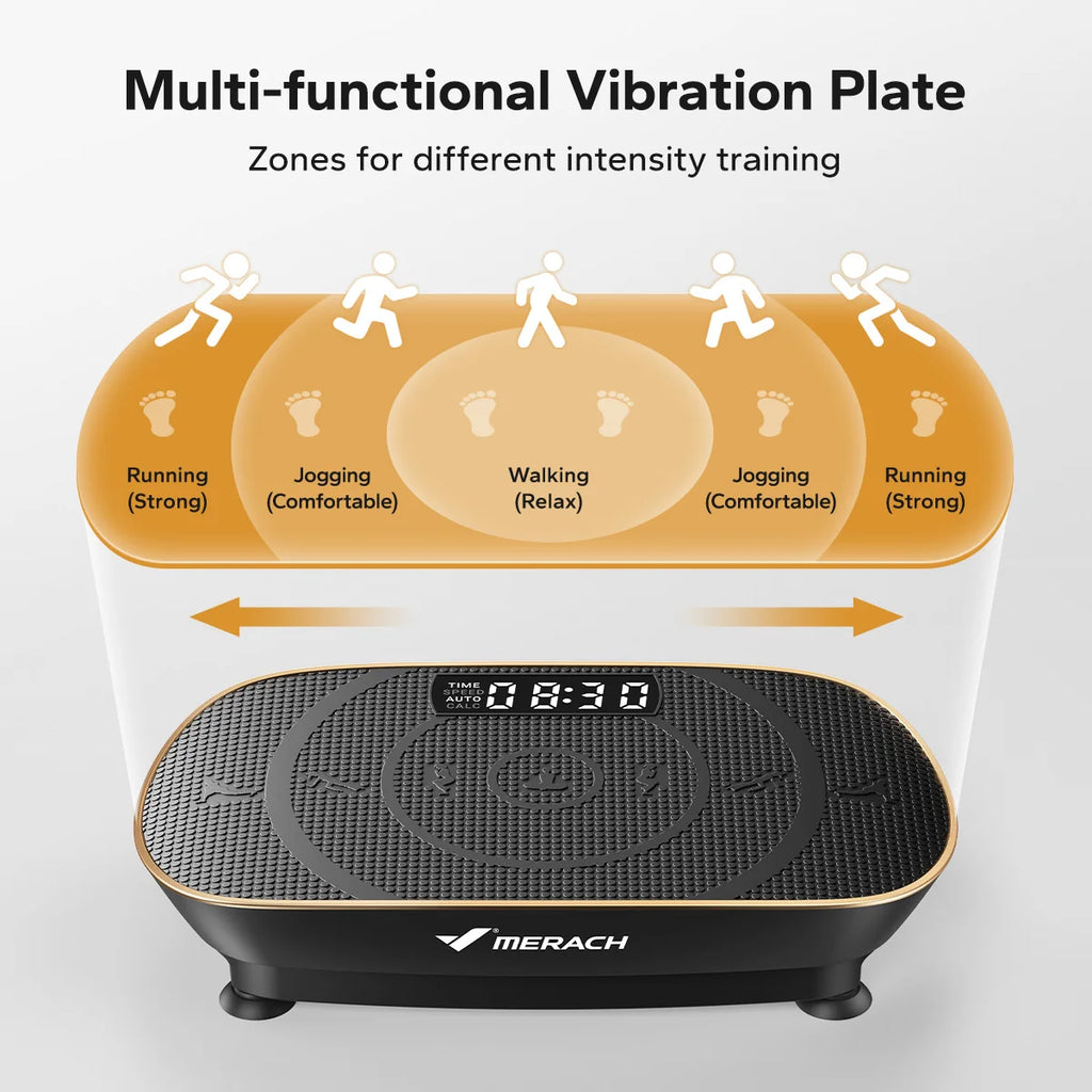Vibration Plate Exercise Machine Whole Body Workout Power Vibrate Fitness Platform Vibration Weight Loss&Shaping