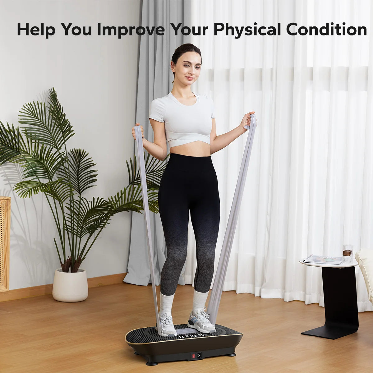 Vibration Plate Exercise Machine Whole Body Workout Power Vibrate Fitness Platform Vibration Weight Loss&Shaping